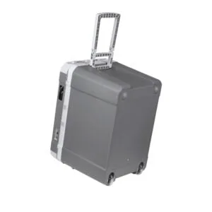 Prijenosni turistički hladnjak 35L s funkcijom grijanja 12-220V sivi na kotačima
