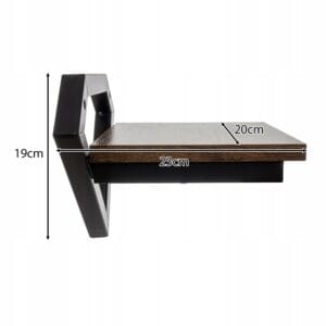 Univerzalna MDF dekorativna viseča stenska polica 20cm