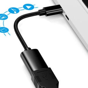 Adapter USB C na USB 3.0 OTG 11cm črn