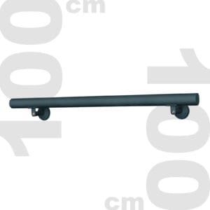 a metal bar with a couple of screws