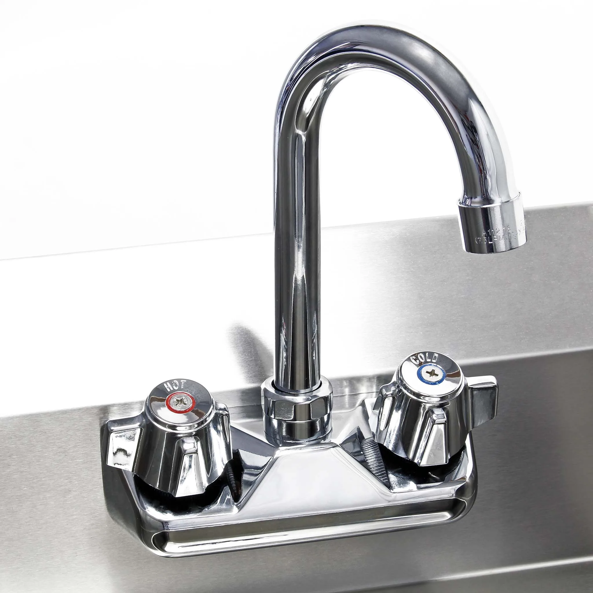 a close up of a faucet