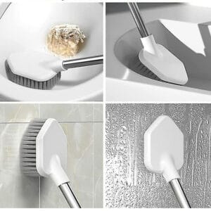 a collage of a broom