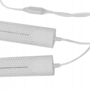 a white device with wires