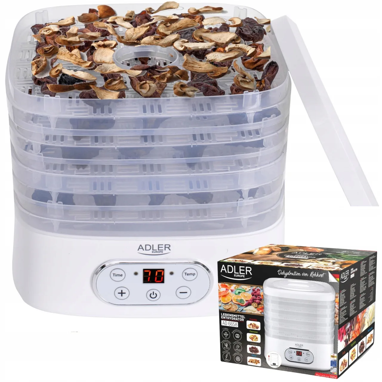 a food dehydrator with a box