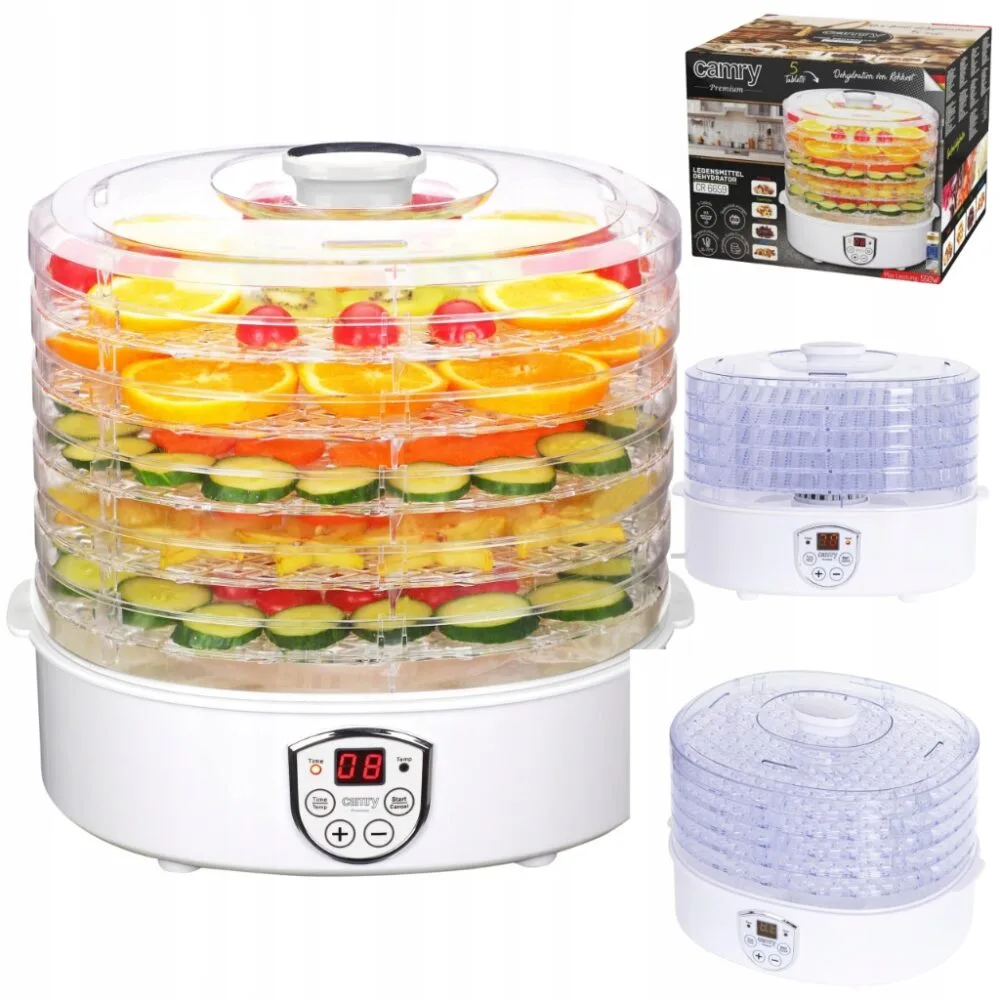 a food dehydrator with fruit slices