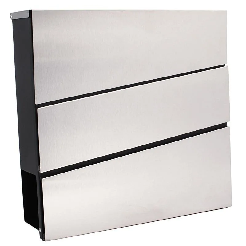 a silver and black drawer