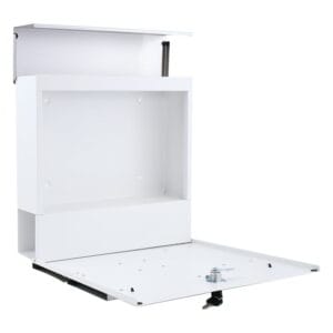a white box with a key