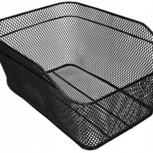 Kovinska kolesarska košara za prtljažnik kolesa črna 33cm 19 Kovinska kolesarska košara za prtljažnik kolesa črna 33cm