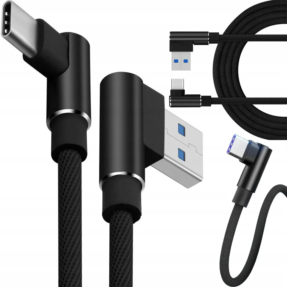 Kotni USB 3.0 na USB tip-C polnilni in podatkovni kabel za telefone 100cm