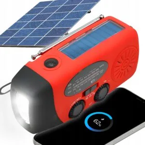 Baterija za planinarenje 3 u 1. 2000mAh solarni dinamo FM radio LED powerbank