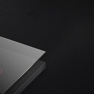 Pametno stekleno LED WiFi stikalo touch TUYA 2-kanalno belo Alexa Google Assistant