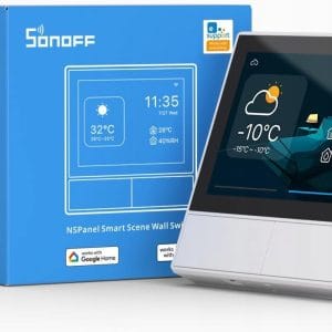 Stensko WiFi stikalo in termostat LCD touch belo eWeLink Alexa Google Assistant 16 Belo stensko WiFi stikalo in termostat LCD touch