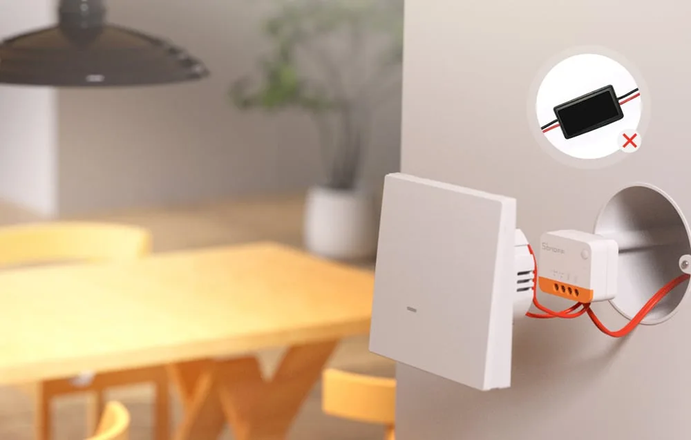Set 2x pametno ZigBee 3.0 stikalo brez nevtralne žice 1-kanalno eWeLink AKCIJA - Image 2