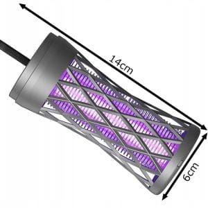 Aku. UV LED odganjalec prenosna svetilka uničevalec insektov 14cm AKCIJA 17 Aku. UV LED prenosna svetilka uničevalec insektov 14cm