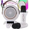 Bežični Bluetooth 5.3 LCD karaoke zvučnik 2x mikrofon LED RGB FM