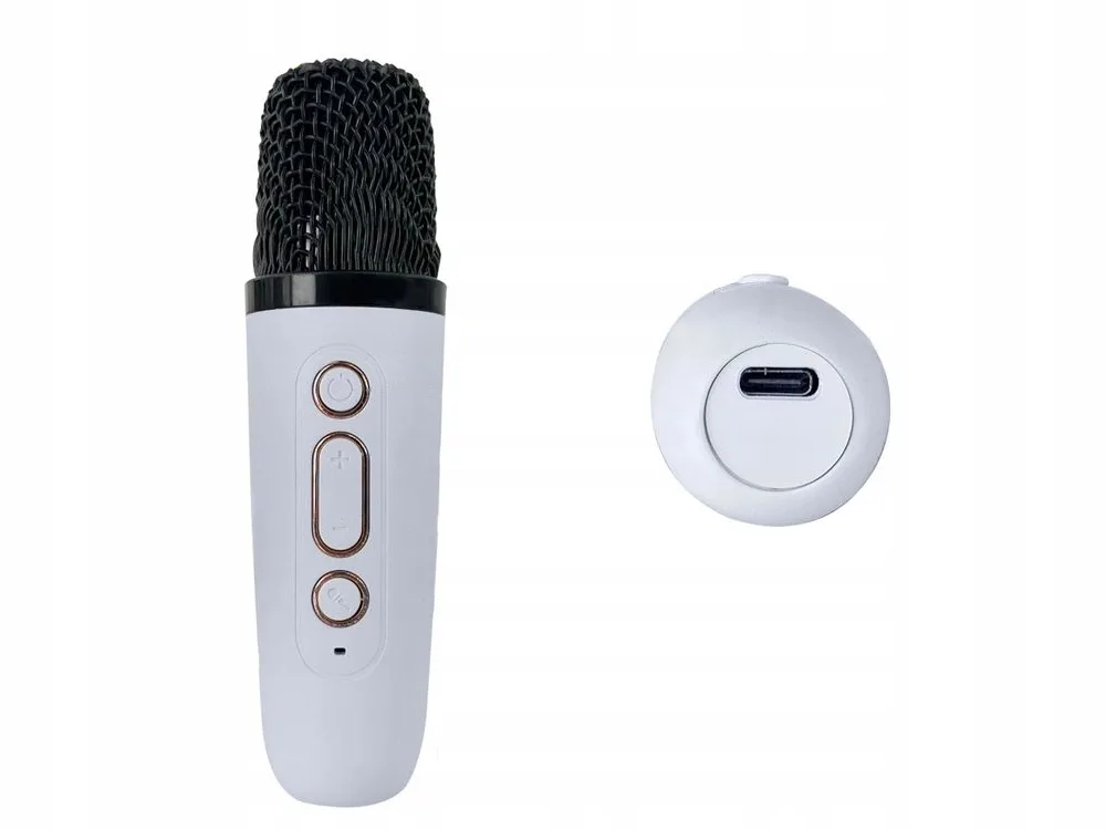 Brezžični Bluetooth 5.3 LCD karaoke zvočnik 2x mikrofon LED RGB FM - Image 3