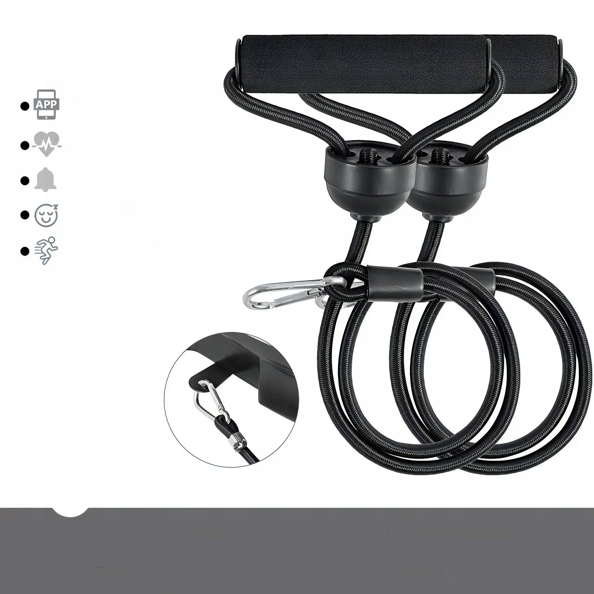 LCD fitnes platforma za vibracijsko vadbo z dodatki do 150kg črna AKCIJA - Image 10