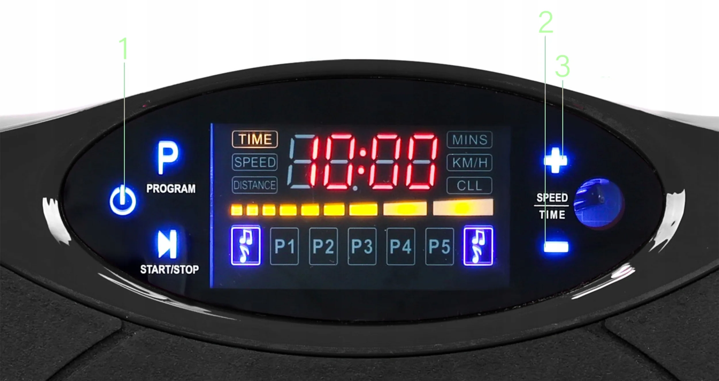 LCD fitnes platforma za vibracijsko vadbo z dodatki do 150kg črna AKCIJA - Image 5