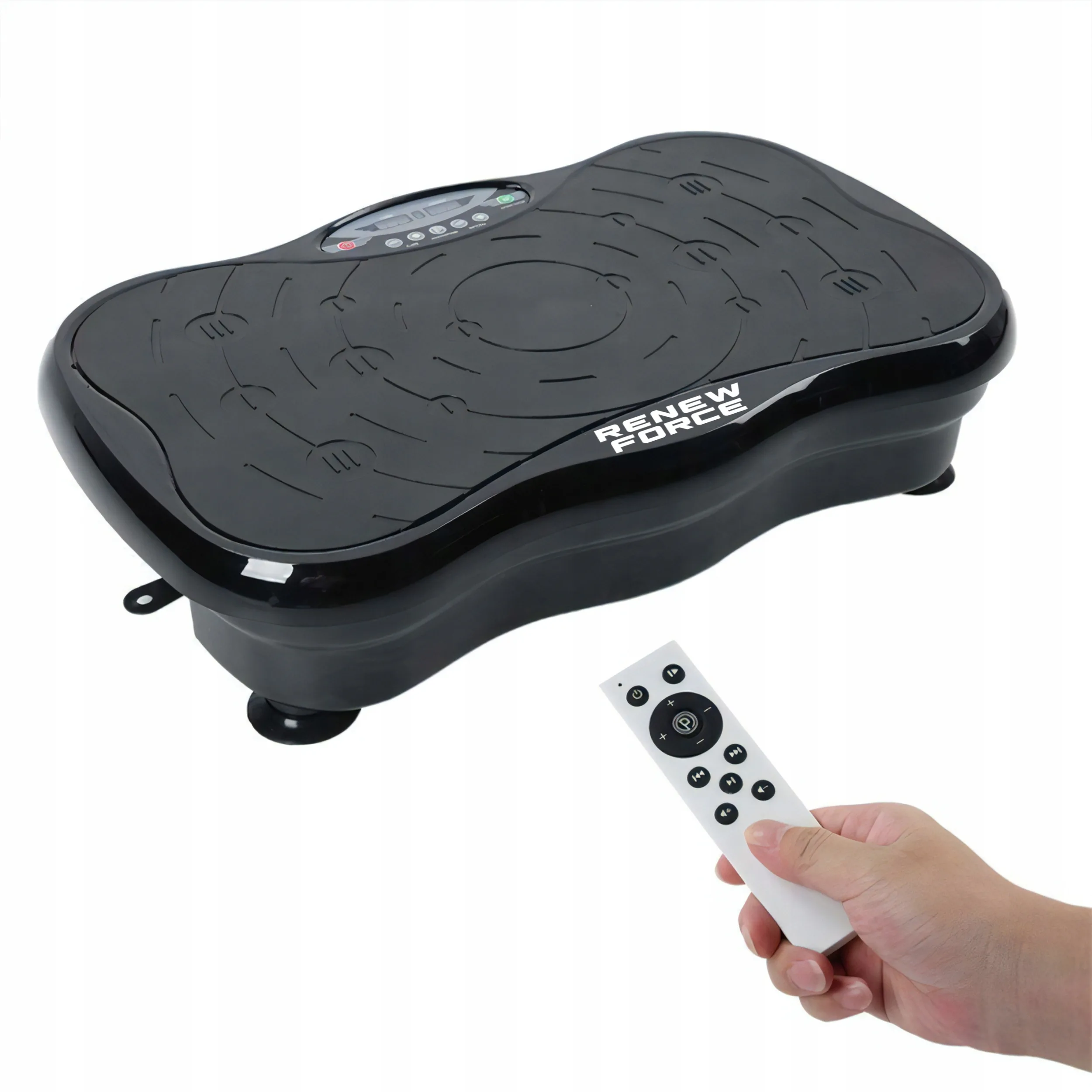 LCD fitnes platforma za vibracijsko vadbo z dodatki do 150kg črna AKCIJA - Image 8