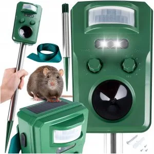 Ultrazvučna solarna baterija. LED tjerač životinja od 1200 mAh sa senzorom pokreta