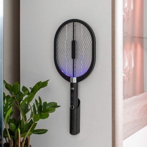 3v1 aku. električni lopar UV LED uničevalec insektov črn 20 Črn 3v1 električni lopar za uničevanje insektov z UV LED