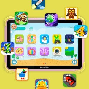 5Mpx mobilna otroška tablica 4G LTE SIM 64GB Android 13 BT FUN 1008 roza