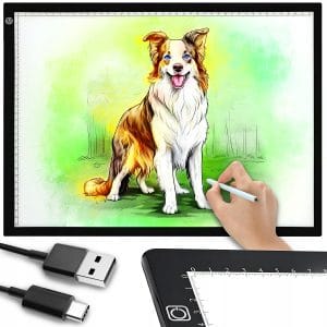 Velika grafična USB LED tablica A3 za slikanje in skiciranje 20 Velika grafična USB LED tablica A3