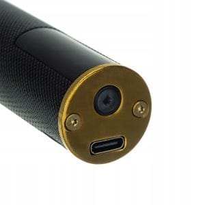 Inox akumulatorski LCD brivnik in strižnik za lase in brado USB črn