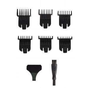 Inox akumulatorski LCD brivnik in strižnik za lase in brado USB črn