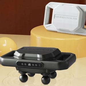 Aku. močan masažer za telo s 4 glavami masažni aparat USB