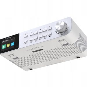 FM LED viseči kuhinjski radio LCD Bluetooth DAB+ bel