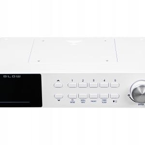 FM LED viseči kuhinjski radio LCD Bluetooth DAB+ bel