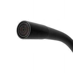 FLEX enoročna kuhinjska armatura z gibljivo cevjo črna 360°