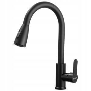 Enoročna alu. izvlečna kuhinjska armatura 80cm črna