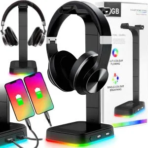 LED RGB stalak za gaming slušalice 2x USB 2.0