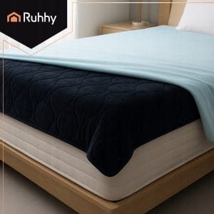 85W električna pralna grelna odeja 180x130cm črna