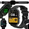 Baterijski uniseks sportski pametni sat na dodir 2 remena Bluetooth FitPro crni