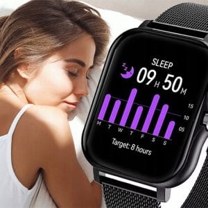 Aku. unisex športna pametna ura touch 2 pasova Bluetooth FitPro črna