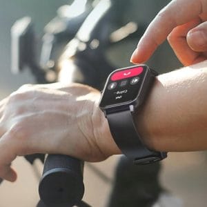 Aku. unisex športna pametna ura touch 2 pasova Bluetooth FitPro črna