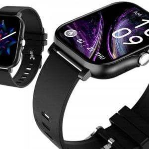 Aku. unisex športna pametna ura touch 2 pasova Bluetooth FitPro črna