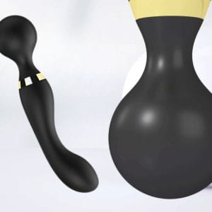 Aku. vodoodporni silikonski vibracijski masažer za telo USB 20 funkcij