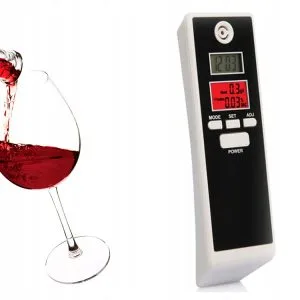 Alternativni prikaz džepnog digitalnog alkotestera s LCD zaslonom bez usnika