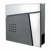 Poštni nabiralnik z režo za časopis antracit in inox mod.51 370x370x105mm