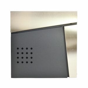 Poštni nabiralnik z režo za časopis antracit in inox mod.51 370x370x105mm