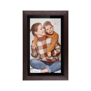 Touch digitalni foto okvir FRAMEO Wi-Fi zvočnik 15,6'' les + APP 28 Leseni digitalni foto okvir FRAMEO 15,6 palca z Wi-Fi in zvočnikom