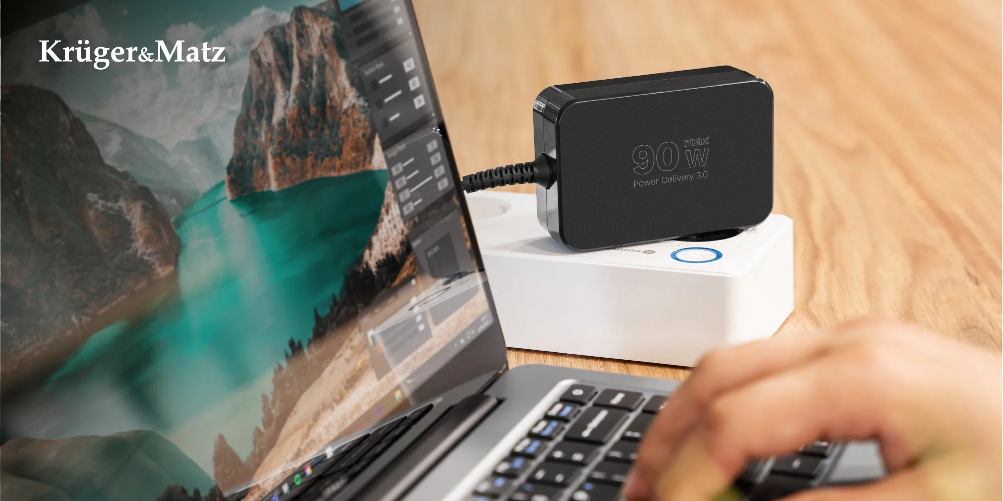 Univerzalni zamjenski adapter za napajanje prijenosnog računala 5-20V 90W Power Delivery 4 Univerzalni zamjenski adapter za napajanje prijenosnog računala od 90 W