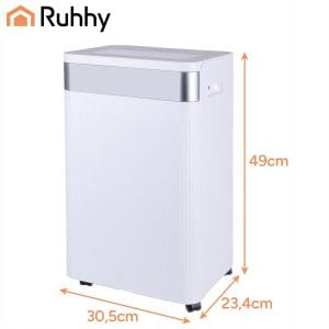 WiFi 330W kondenzacijski razvlaževalec LCD na kolesih 4,3L touch Brisoo