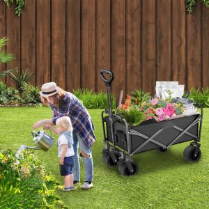 Zložljiv transportni voziček buggy za plažo in kampiranje 88cm 14 Zložljiv transportni voziček buggy za plažo in kampiranje 88cm