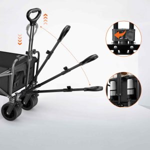 Zložljiv transportni voziček buggy za plažo in kampiranje 88cm 18 Zložljiv transportni voziček buggy za plažo in kampiranje 88cm