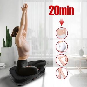550 LCD fitness trenažer s vibracijskom platformom za trening s daljinskim upravljačem do 150 kg crne boje 28 550 LCD fitness trenažer s vibracijskom platformom za trening s daljinskim upravljačem do 150 kg, crne boje